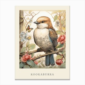 Beatrix Potter Inspired  Animal Watercolour Kookaburra Canvas Print