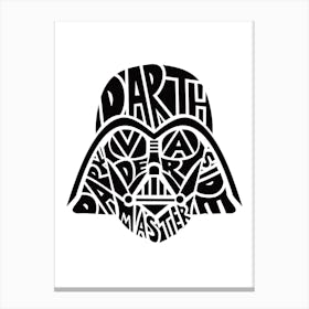 Dafth Vader Canvas Print