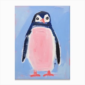 Playful Illustration Of Penguin For Kids Room 8 Canvas Print