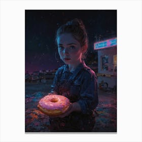 Donut Girl 1 Canvas Print