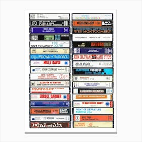 Jazz Music - Cassette Print Canvas Print