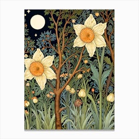 William Morris Daffodils Canvas Print