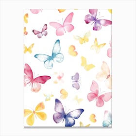 Watercolor Butterflies 10 Canvas Print