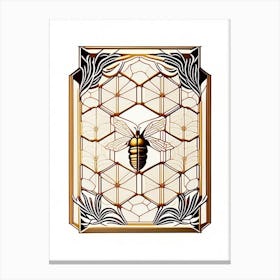 Hive Frames 1 Beehive William Morris Style Canvas Print