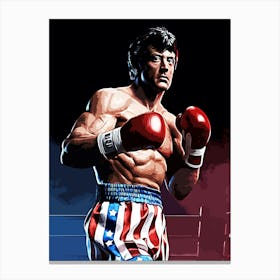 rocky boxing movie 2 Canvas Print
