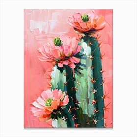 Cactus Flowers Canvas Print