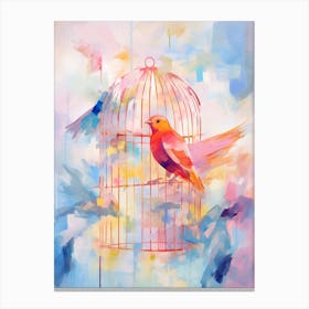 Abstract Bird Cage 1 Canvas Print