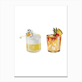 Cocktail Set Canvas Print