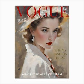Tribute To Vogue (2) Canvas Print