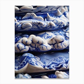 Blue And White China Canvas Print