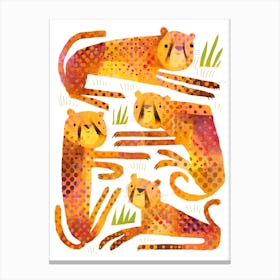 Lazy Cheetahs Canvas Print