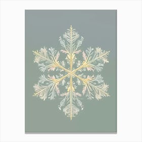 Serene Snowflake Canvas Print