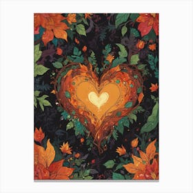 Autumn Heart 1 Canvas Print