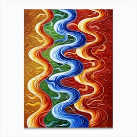 Abstract Of A River Canvas Print