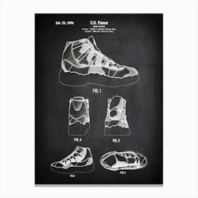 Basketball Shoe Print Air Jordan 11 Shoe Art Basketball Shoes Jordan Shoe Shoe Print Basketball Shoe Print Shoe Decor 111 Canvas Print