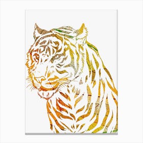 Animal Negative Space ― Tiger Canvas Print