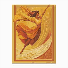 Aihrgdesign A Vintage Art Poster Of A 1910 Modern Dance Perfo 88ca2cb1 7a99 433a 950f 53140b0ebb10 0 Canvas Print