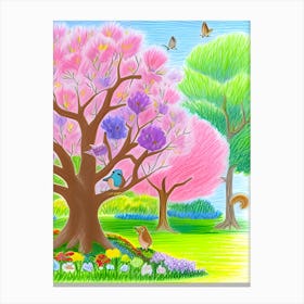 Spring Tree In The Park Canvas Print