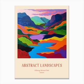 Colourful Abstract Killarney National Park Ireland 2 Poster Canvas Print