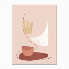 The Coffee Pink Canvas Print