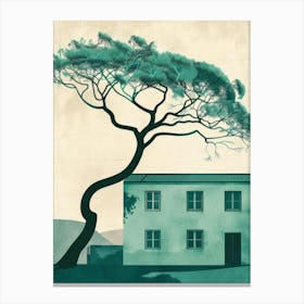 House And Tree Canvas Print 2 Canvas Print