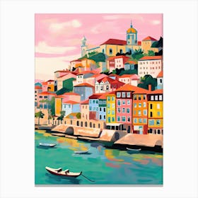 Boats Porto Boats Travel Italy Housewarming Painting Canvas Print