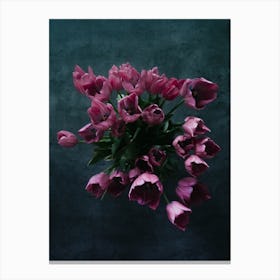 Bouquet Tulips In The Morning Canvas Print