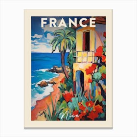 Nice France 7 Fauvist Painting Travel Poster Canvas Print