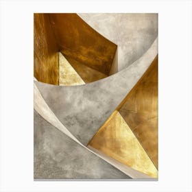 Gold Staircase Canvas Print
