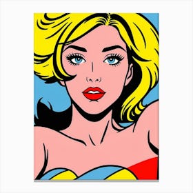 Wonder Woman Pop Art Canvas Print