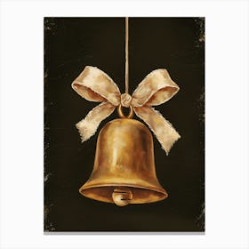 Bell With Bow Canvas Print