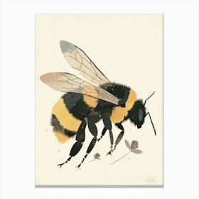 Charming Nursery Kids Animals Bumblebee 2 Canvas Print