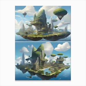 City In The Sky Canvas Print