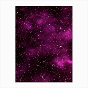 Purple Space Background Canvas Print