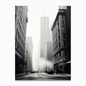 New York City, Black And White Analogue Photograph 1 Canvas Print