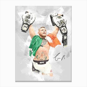 Conor Mcgregor Signature Canvas Print