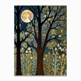 William Morris Moonlight In The Woods 65 Canvas Print