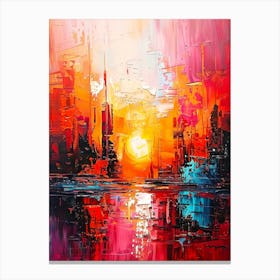 Sunset City Canvas Print