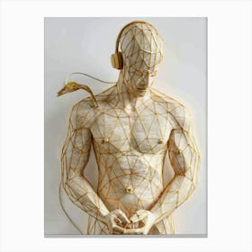 Wire Sculpture Canvas Print