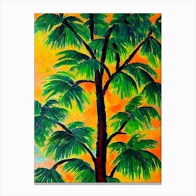 Coconut Fruit Vibrant Matisse Inspired Painting Fruit Canvas Print