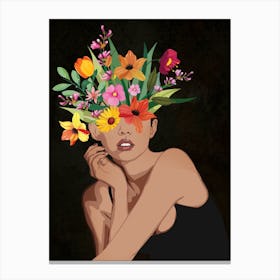 Blooming Flower Head 1 Canvas Print