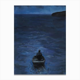 'The Boat At Night' Canvas Print