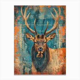 Elk painting 5 Canvas Print