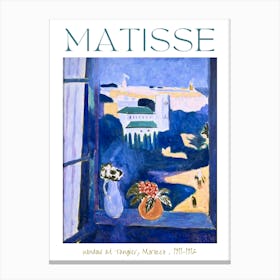 Matisse Landscape Viewed From a Window 1911-1912 Window at Tangier, Morocco or La Fenêtre à Tanger, Paysage vu d'une fenêtre by Henri Matisse HD Mid Century Perfect Artwork Poster Print Vibrant High Resolution Canvas Print