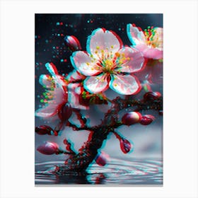 3d Cherry Blossoms Canvas Print