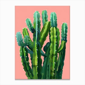 Devils Tongue Cactus Minimalist Abstract 2 Canvas Print
