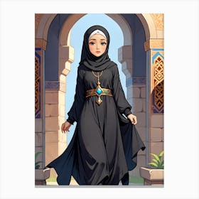 Muslim Girl Canvas Print