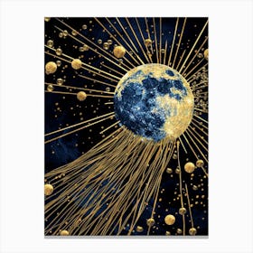 Moon Illustration 3 Canvas Print