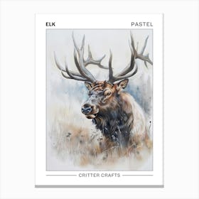 Elk Pastel Watercolour 1 Poster Leinwandbild