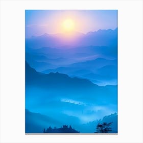 Sunrise In The Mountains 7 Canvas Print